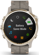 Garmin Watch Fenix 6S Sapphire Light Gold Shale Suede Band D