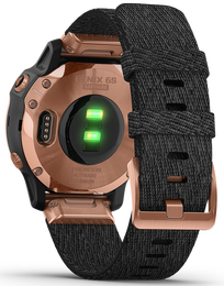 Garmin Watch Fenix 6S Sapphire Rose Gold Nylon Band D