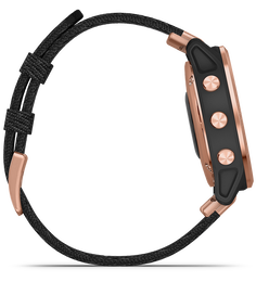 Garmin Watch Fenix 6S Sapphire Rose Gold Nylon Band D