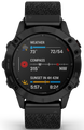 Garmin Watch Fenix 6 Sapphire Black DLC Heathered Nylon Band D