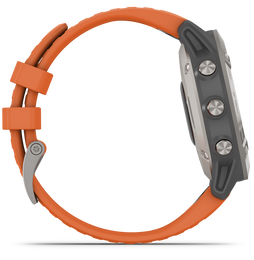 Garmin Watch Fenix 6 Sapphire Orange Band D