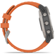 Garmin Watch Fenix 6 Sapphire Orange Band D