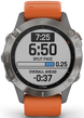Garmin Watch Fenix 6 Sapphire Orange Band D