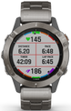 Garmin Watch Fenix 6 Sapphire Titanium Grey Titanium Band D