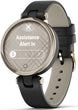 Garmin Watch Lily Cream Gold Black Case and Italian Leather Band 010-02384-B1