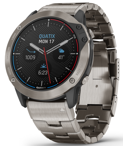 Garmin Watch Quatix 6X Solar Titanium Smartwatch 010-02157-31