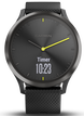 Garmin Watch Vivomove HR Black with Black Silicone Band D