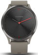 Garmin Watch Vivomove HR Black with Sandstone Silicone Band D