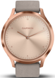 Garmin Watch Vivomove HR Rose Gold with Grey Suede Band D