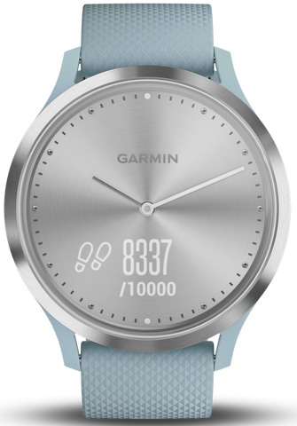 Garmin Watch Vivomove HR Silver with Sea Foam Silicone Band D