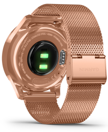 Garmin Watch Vivomove Luxe Rose Gold PVD Milanese Bracelet
