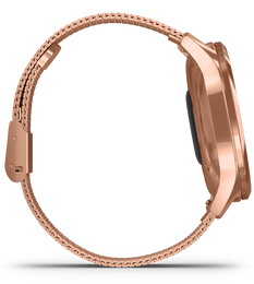 Garmin Watch Vivomove Luxe Rose Gold PVD Milanese Bracelet