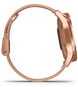 Garmin Watch Vivomove Luxe Rose Gold PVD Milanese Bracelet