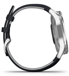 Garmin Vivomove Luxe Steel Case Navy Leather D