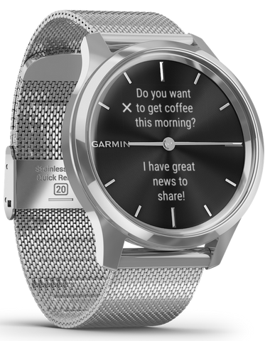 Garmin Watch Vivomove Luxe Steel Milanese Bracelet D