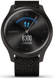 Garmin Vivomove Style Graphite Aluminium Case Black Pepper Nylon