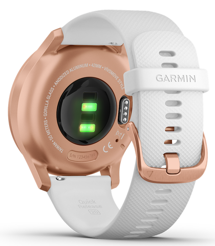 Garmin Vivomove Style Rose Gold Aluminium Case Silicone D