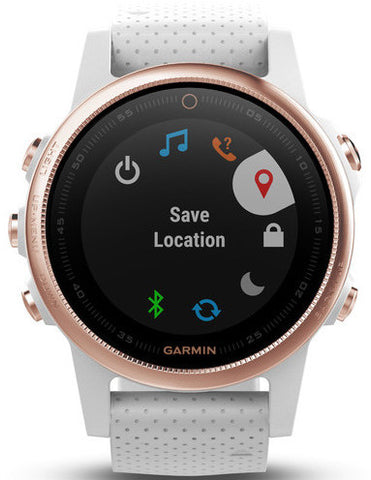 Garmin Watch Fenix 5S Rose Gold White Band 010-01685-17