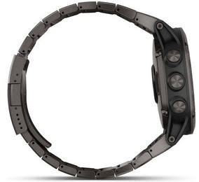 Garmin Watch Fenix 5X Plus Sapphire Carbon Grey Titanium Band D