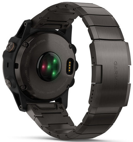Garmin Watch Fenix 5X Plus Sapphire Carbon Grey Titanium Band D