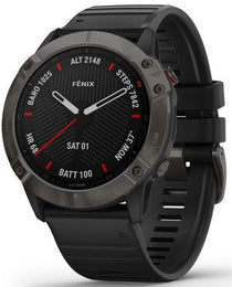 Garmin Watch Fenix 6X Sapphire Carbon Gray DLC 010-02157-11