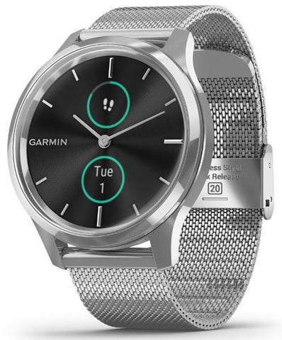 Garmin Watch Vivomove Luxe Steel Milanese Bracelet 010-02241-03