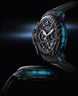 Graham Chronofighter Superlight Carbon Strip Skeleton Blue Watch