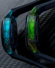 Graham Chronofighter Superlight Carbon Strip Skeleton Green Watch