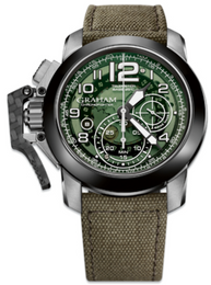 Graham Watch Chronofighter Target 2CCAC.G03A.T31S GREEN CANVAS