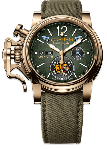 Graham Watch Chronofighter Vintage Bronze Flying Tigers Limited Edition 2CVAK.G03A.T35T