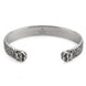Gucci Feline Head Aged Sterling Silver Bangle YBA433575001
