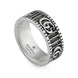 Gucci GG Marmont Aged Sterling Silver Ring YBC551899001