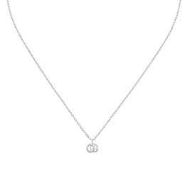 Gucci GG Running 18ct White Gold Diamond Pendant Necklace YBB481638002