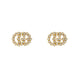 Gucci GG Running 18ct Yellow Gold Diamond Stud Earrings YBD481676001