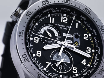 Hamilton Watch Khaki Aviation Chrono Worldtimer D