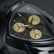 Hamilton Watch Ventura L Chrono Quartz Black & Gold