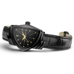 Hamilton Watch Ventura S Quartz Black & Gold