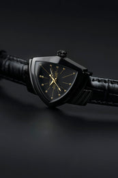 Hamilton Watch Ventura S Quartz Black & Gold