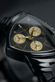 Hamilton Watch Ventura L Chrono Quartz Black & Gold