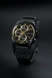 Hamilton Watch Jazzmaster Auto Chrono Black & Gold
