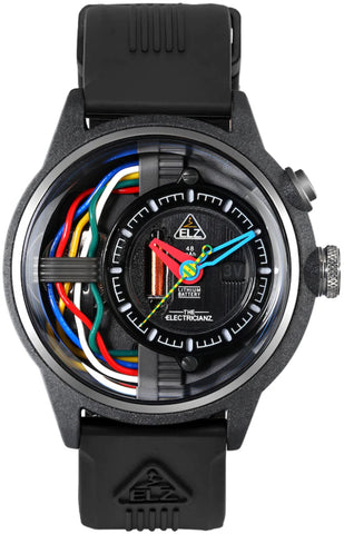Electricianz Watch Nylon Carbon Z Rubber 45mm ZZ-A1A/03-CRD