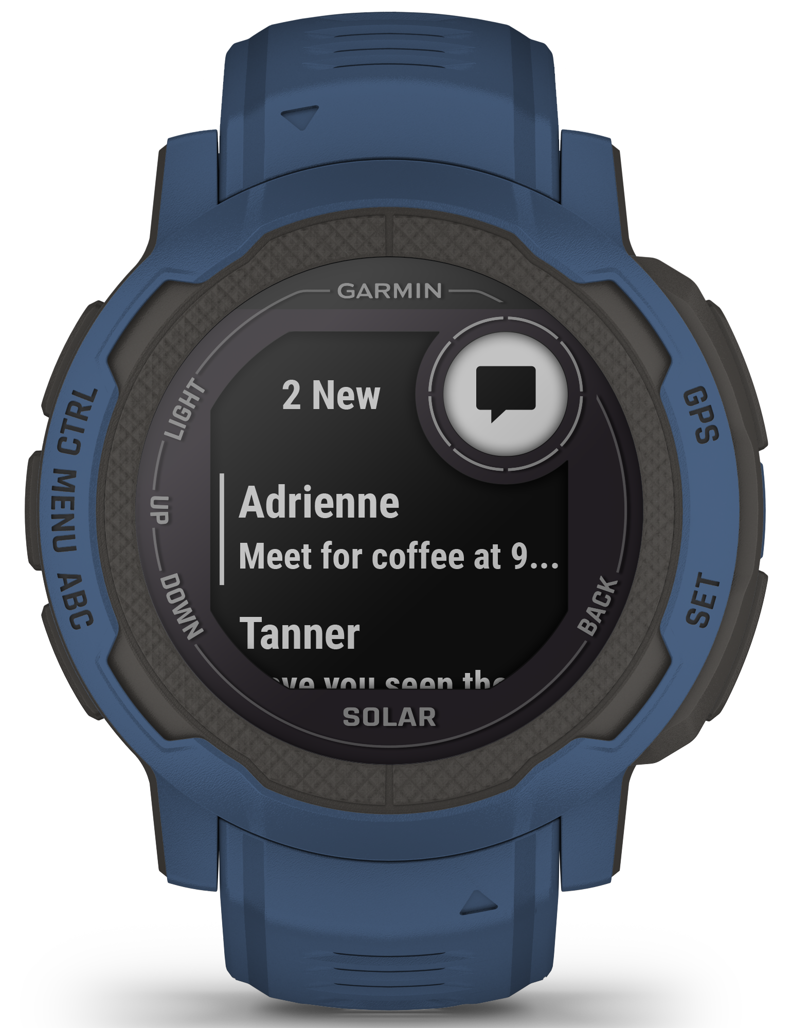 Garmin Watch Instinct 2 Solar GPS Tidal Blue Smartwatch 0100262706