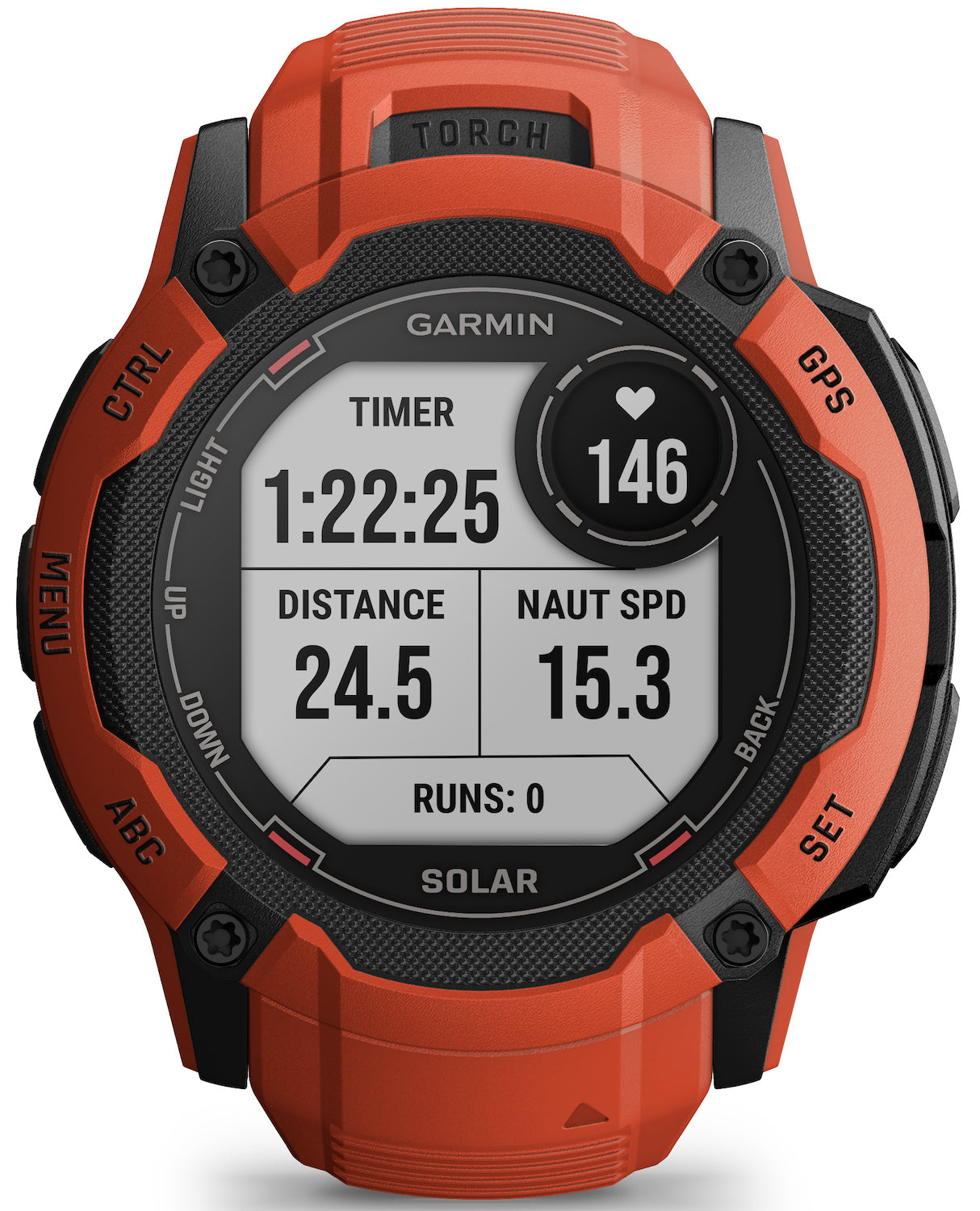 Garmin Instinct 2X Solar Flame Red Watch 010-02805-01 Watch | Jura Watches