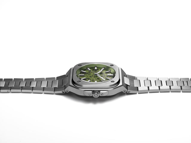 Bell & Ross Watch BR 05 Skeleton Green Bracelet Limited Edition