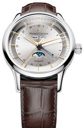 Maurice Lacroix Watch Les Classique Gents Phases de Lune Crocodile LC6068-SS001-132