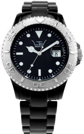 LTD Watches Black With Silver Bezel
