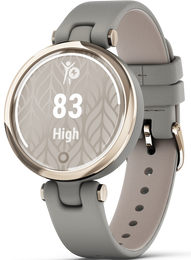 Garmin Watch Lily Cream Gold Case And Italian Leather Band D
