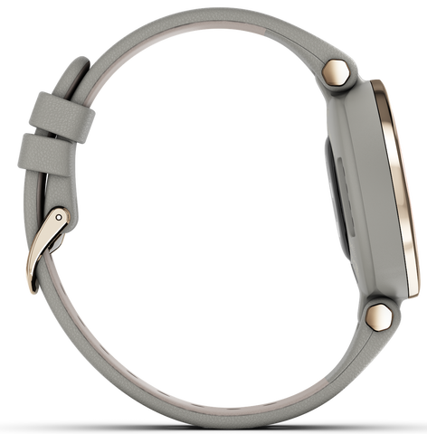 Garmin Watch Lily Cream Gold Case And Italian Leather Band D