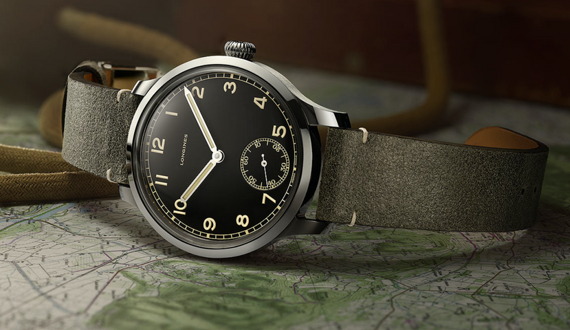 Longines Watch Heritage Military 1938 Limited Edition L2.826.4.53.2 ...
