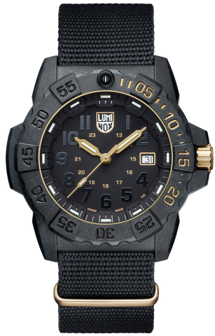 Luminox Watch Navy Seal Steel 3500 Series Limited Edition 3501.GOLD.SET